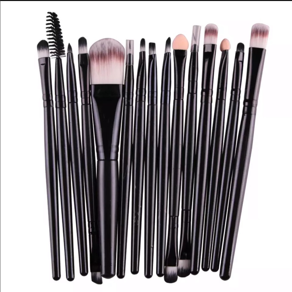 15pc w/Travel Bag Makeup Brush Set - Picture 2 of 7